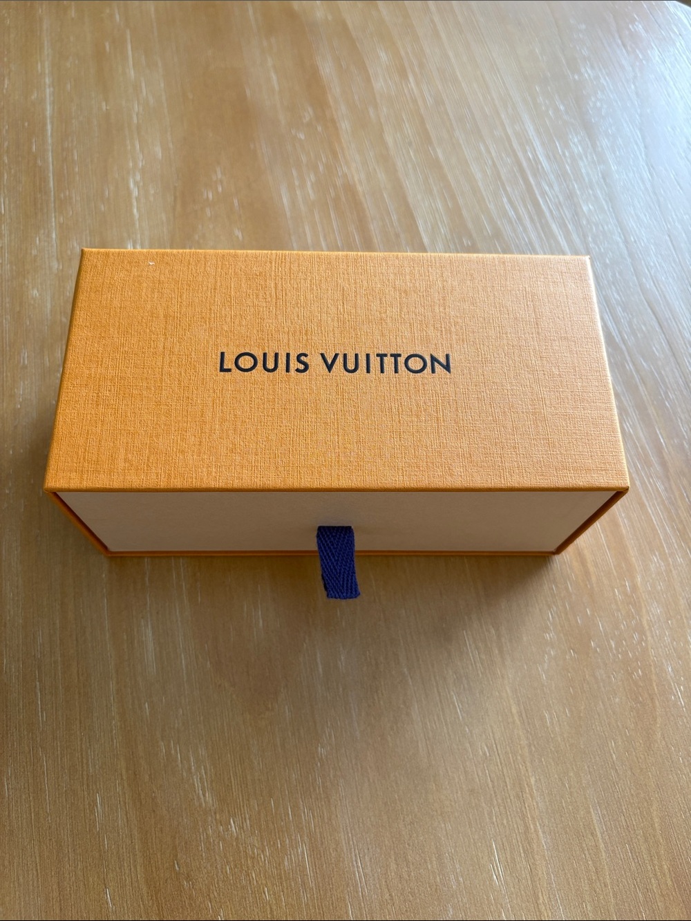 Louis Vuitton Orange Gift Box with Navy Pull Tab